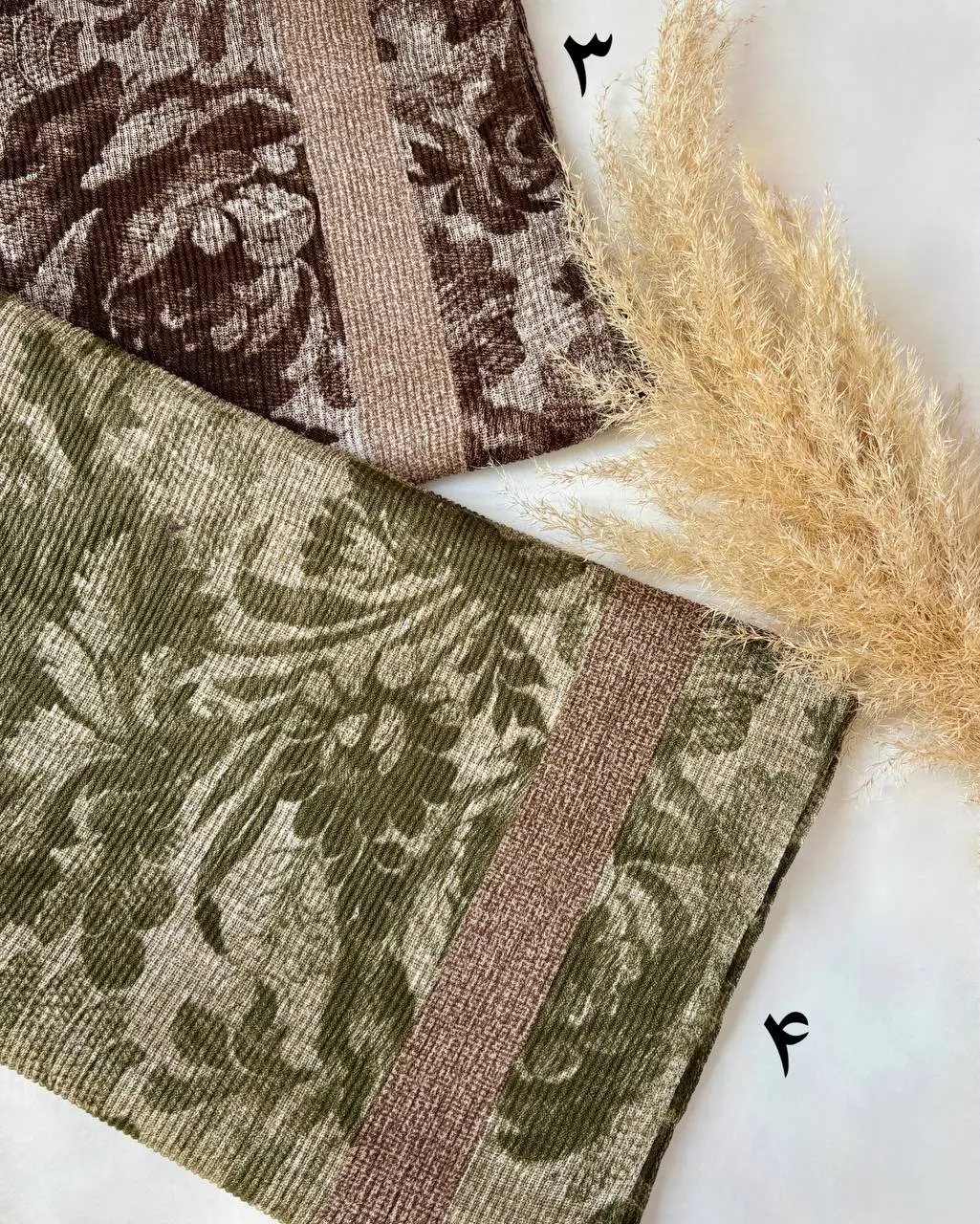 شال کریشه گل درشت